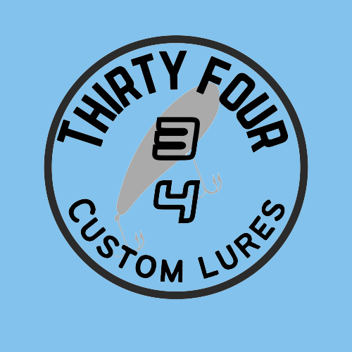 34 Custom Lures logo
