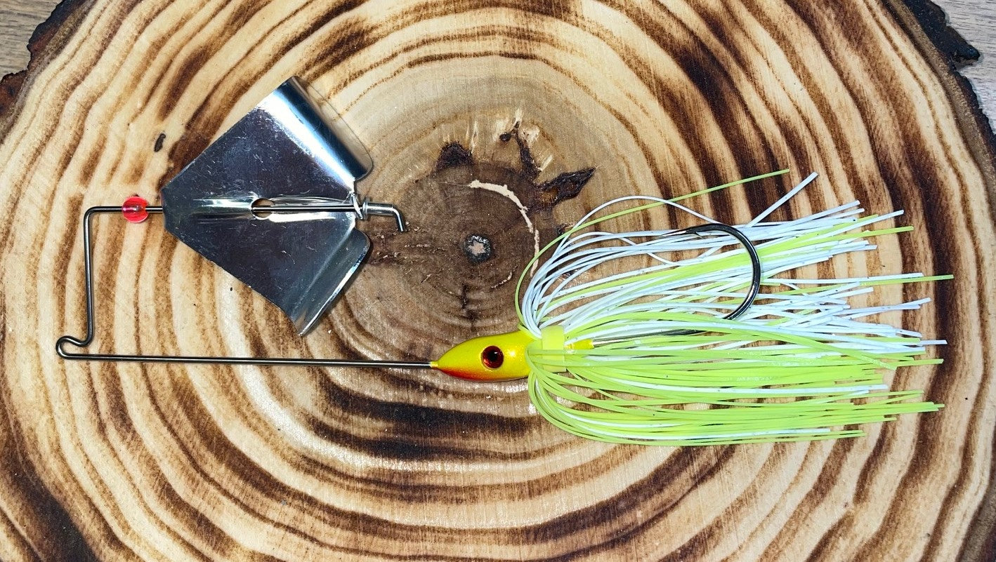 BUZZBAIT- Chartreuse and White