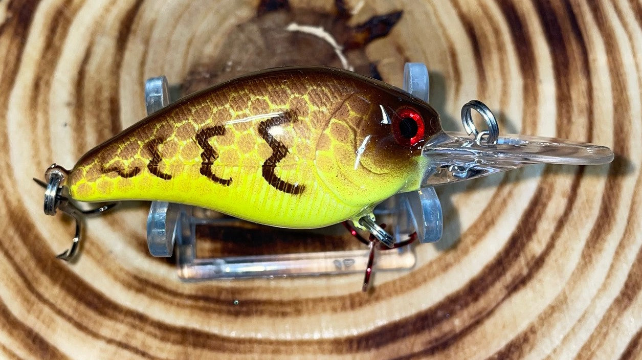 DEEP DIVER- Chartreuse and Brown Craw