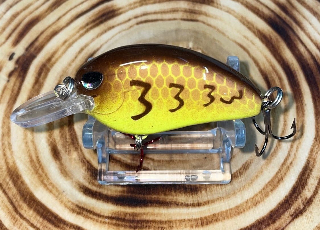 DEEP DIVER- Chartreuse and Brown Craw