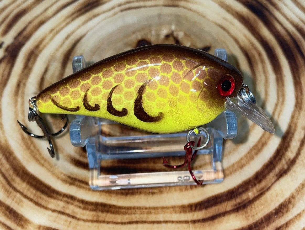 SQUAREBILL- Chartreuse and Brown Craw