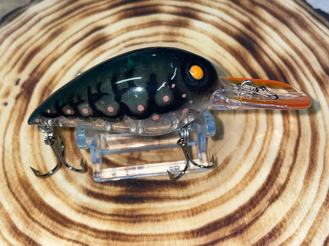 DEEP DIVER- Green Ghost Craw – 34 Custom Lures