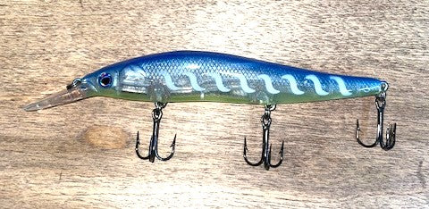 JERKBAIT- Blue Chartreuse White S