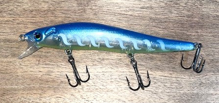 JERKBAIT- Blue Chartreuse White S