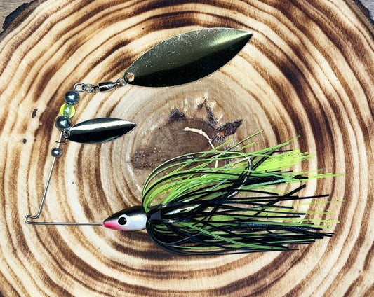 SPINNERBAIT- Chartreuse and Black