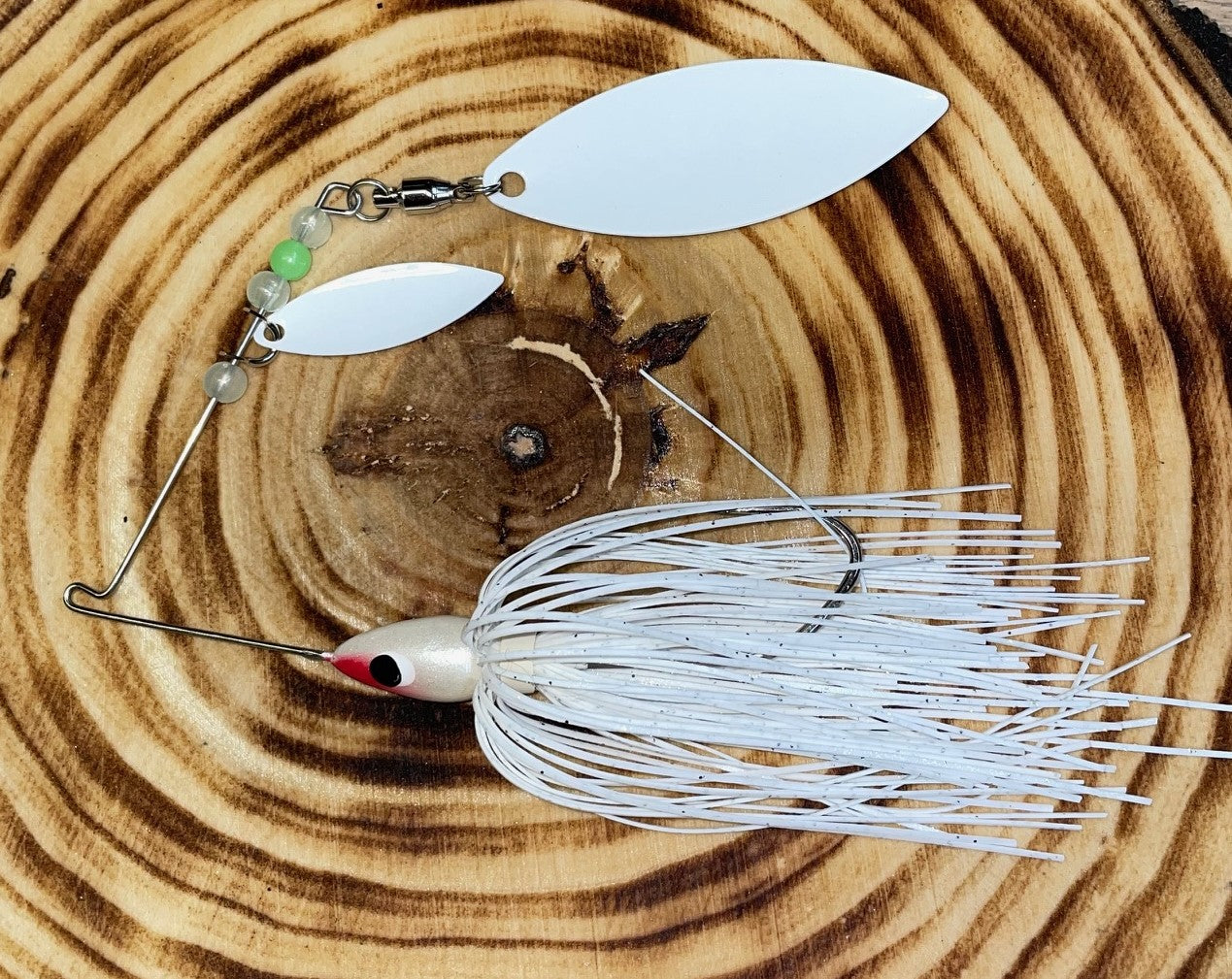 SPINNERBAIT- White on White